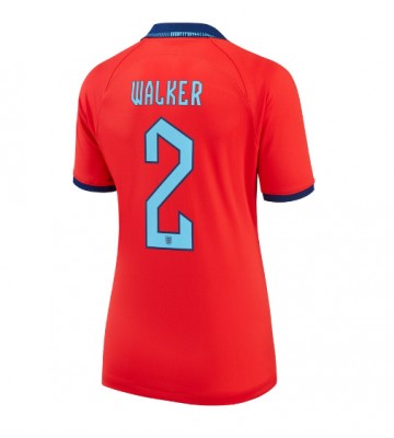 England Kyle Walker #2 Bortatröja Dam VM 2022 Kortärmad