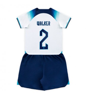 England Kyle Walker #2 Hemmatröja Barn VM 2022 Kortärmad (+ Korta byxor)