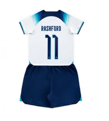 England Marcus Rashford #11 Hemmatröja Barn VM 2022 Kortärmad (+ Korta byxor)