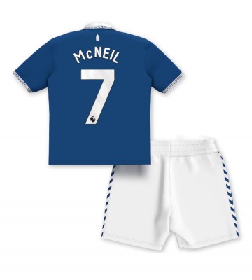 Everton Dwight McNeil #7 Hemmatröja Barn 2023-24 Kortärmad (+ Korta byxor)