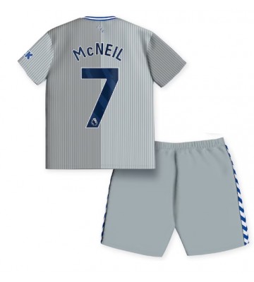 Everton Dwight McNeil #7 Tredje Tröja Barn 2023-24 Kortärmad (+ Korta byxor)