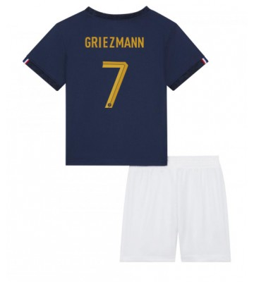 Frankrike Antoine Griezmann #7 Hemmatröja Barn VM 2022 Kortärmad (+ Korta byxor)