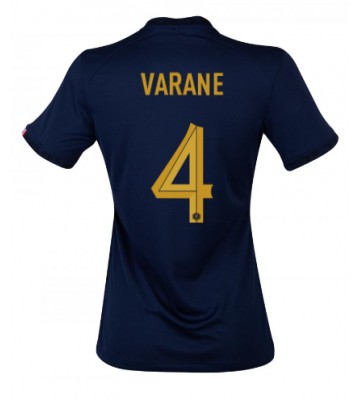 Frankrike Raphael Varane #4 Hemmatröja Dam VM 2022 Kortärmad