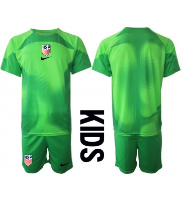 Förenta staterna Målvakt Bortatröja Barn VM 2022 Kortärmad (+ Korta byxor)