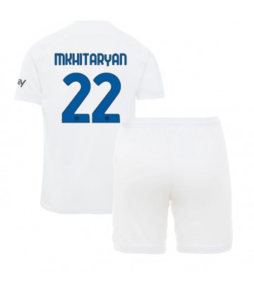 Inter Milan Henrikh Mkhitaryan #22 Bortatröja Barn 2023-24 Kortärmad (+ Korta byxor)