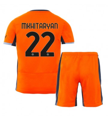 Inter Milan Henrikh Mkhitaryan #22 Tredje Tröja Barn 2023-24 Kortärmad (+ Korta byxor)