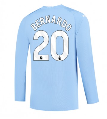Manchester City Bernardo Silva #20 Hemmatröja 2023-24 Långärmad
