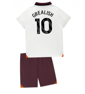 Manchester City Jack Grealish #10 Bortatröja Barn 2023-24 Kortärmad (+ Korta byxor)