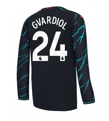 Manchester City Josko Gvardiol #24 Tredje Tröja 2023-24 Långärmad