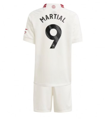 Manchester United Anthony Martial #9 Tredje Tröja Barn 2023-24 Kortärmad (+ Korta byxor)