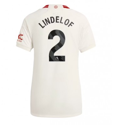 Manchester United Victor Lindelof #2 Tredje Tröja Dam 2023-24 Kortärmad