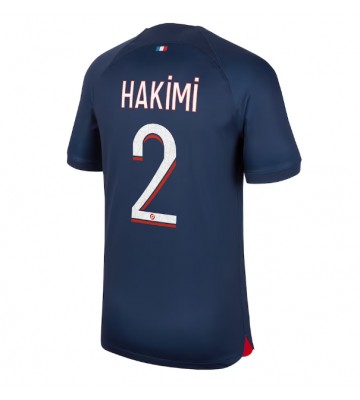 Paris Saint-Germain Achraf Hakimi #2 Hemmatröja 2023-24 Kortärmad