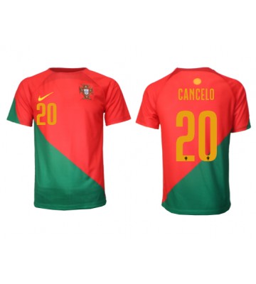 Portugal Joao Cancelo #20 Hemmatröja VM 2022 Kortärmad