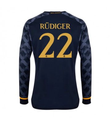 Real Madrid Antonio Rudiger #22 Bortatröja 2023-24 Långärmad
