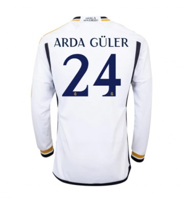 Real Madrid Arda Guler #24 Hemmatröja 2023-24 Långärmad