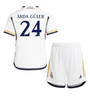 Real Madrid Arda Guler #24 Hemmatröja Barn 2023-24 Kortärmad (+ Korta byxor)