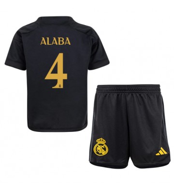 Real Madrid David Alaba #4 Tredje Tröja Barn 2023-24 Kortärmad (+ Korta byxor)