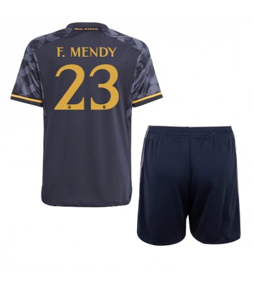 Real Madrid Ferland Mendy #23 Bortatröja Barn 2023-24 Kortärmad (+ Korta byxor)