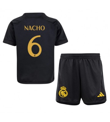 Real Madrid Nacho #6 Tredje Tröja Barn 2023-24 Kortärmad (+ Korta byxor)