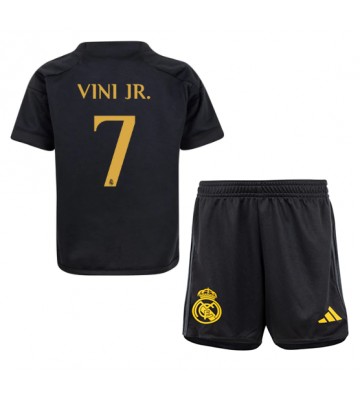 Real Madrid Vinicius Junior #7 Tredje Tröja Barn 2023-24 Kortärmad (+ Korta byxor)