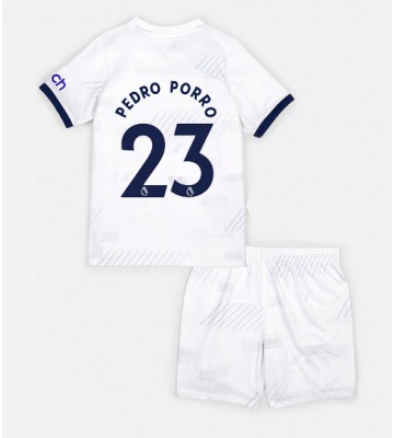 Tottenham Hotspur Pedro Porro #23 Hemmatröja Barn 2023-24 Kortärmad (+ Korta byxor)