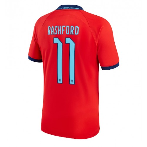 England Marcus Rashford #11 Bortatröja VM 2022 Kortärmad