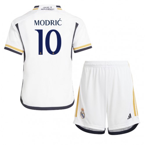 Real Madrid Luka Modric #10 Hemmatröja Barn 2023-24 Kortärmad (+ Korta byxor)